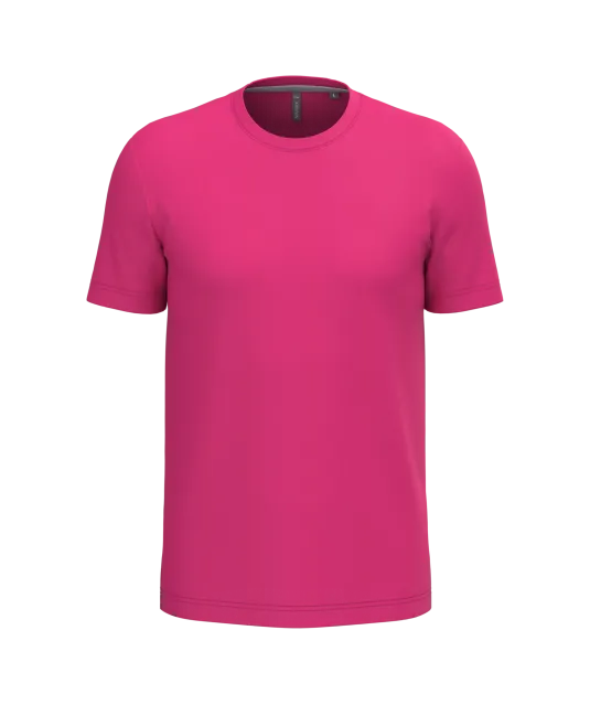 K356 - T-shirt ronde hals korte mouwen Fuchsia