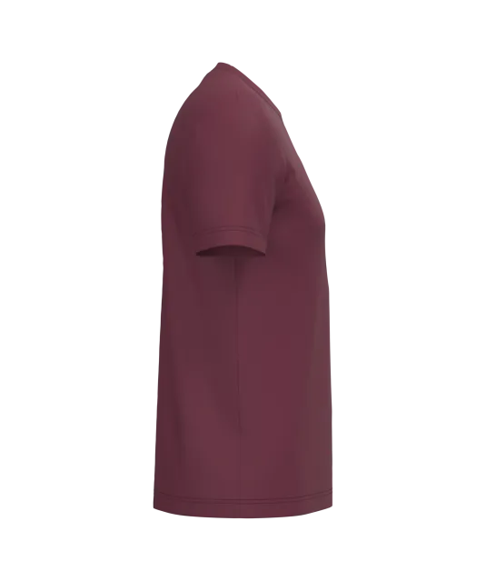 K356 - T-shirt ronde hals korte mouwen Wine