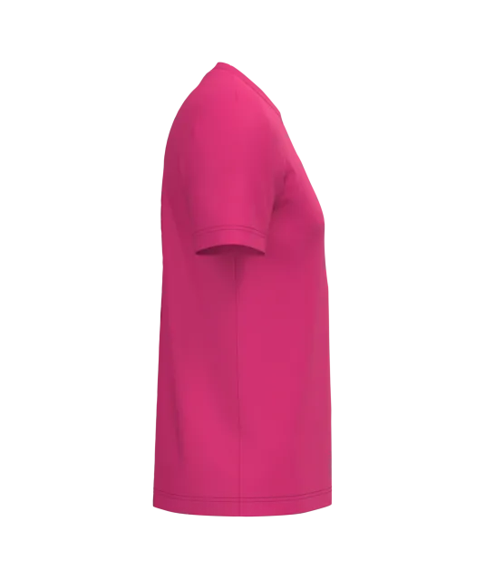 K356 - T-shirt ronde hals korte mouwen Fuchsia