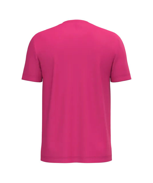 K356 - T-shirt ronde hals korte mouwen Fuchsia