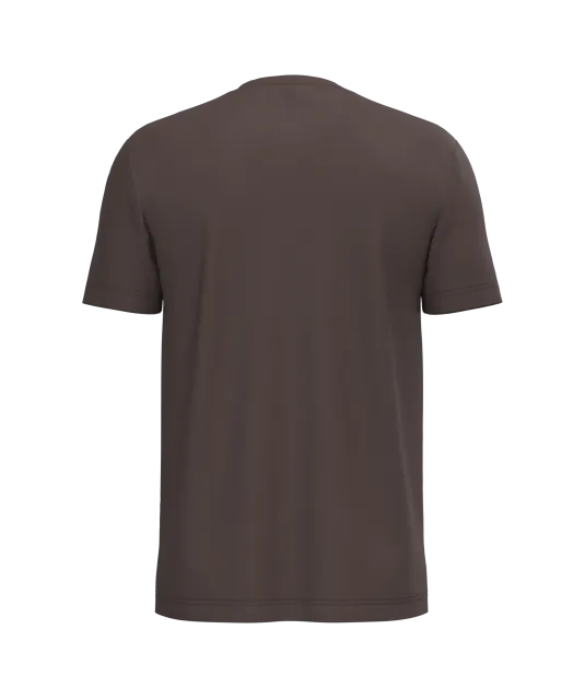 K356 - T-shirt ronde hals korte mouwen Chocolate