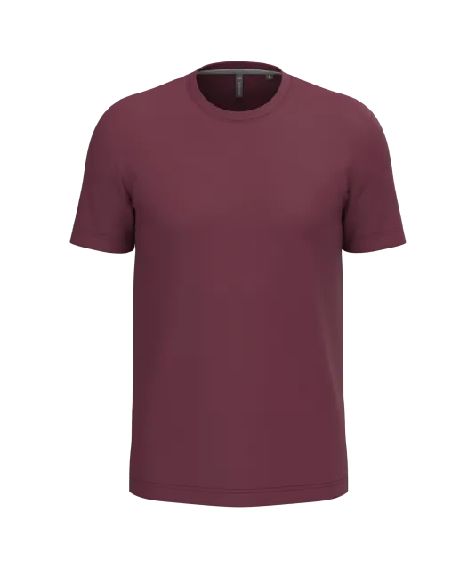 K356 - T-shirt ronde hals korte mouwen Wine