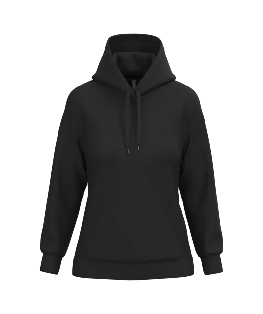 K473 - Eco damessweater met capuchon Black