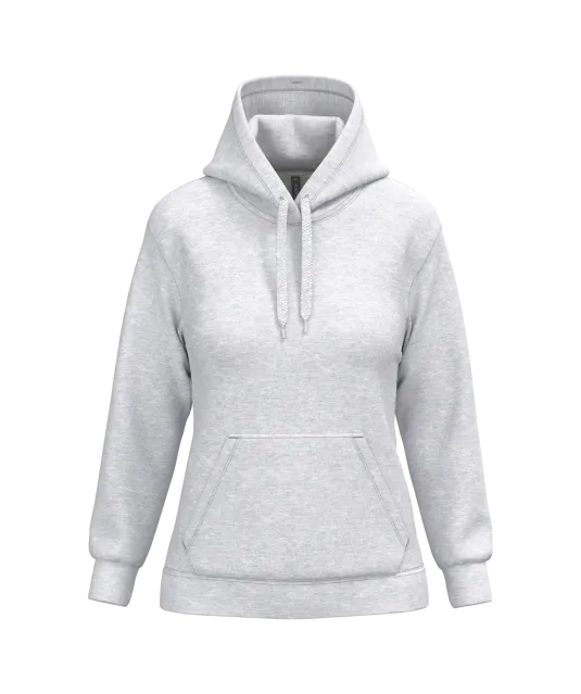 K473 - Eco damessweater met capuchon Ash Heather