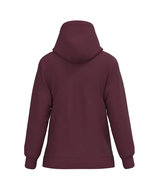 K473 - Eco damessweater met capuchon Wine