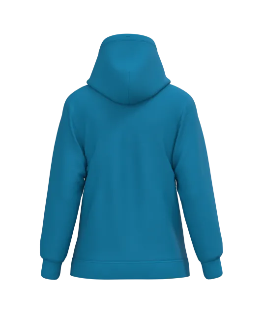 K473 - Eco damessweater met capuchon Tropical Blue