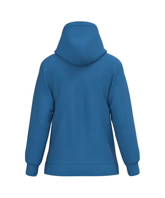 K473 - Eco damessweater met capuchon Light Royal Blue