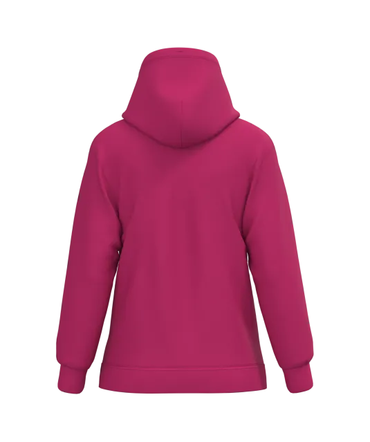 K473 - Eco damessweater met capuchon Fuchsia