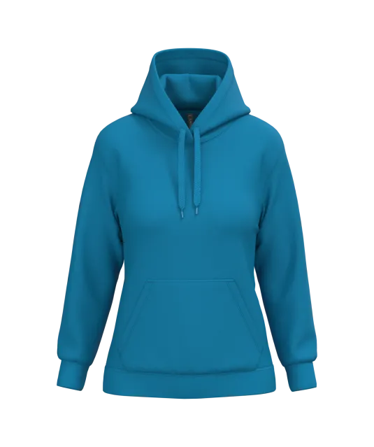 K473 - Eco damessweater met capuchon Tropical Blue