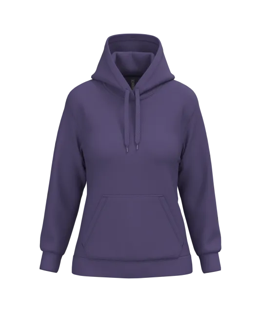 K473 - Eco damessweater met capuchon Purple