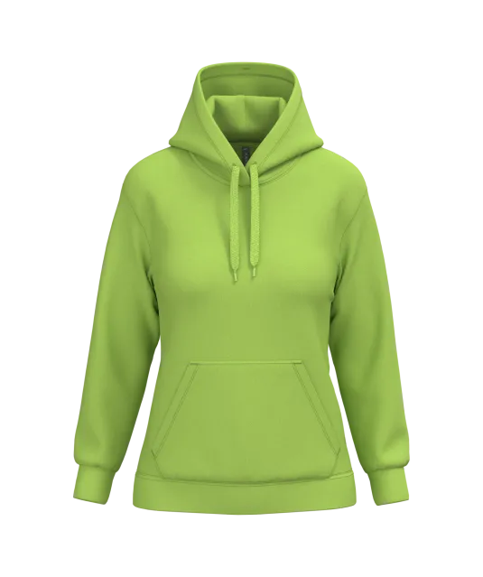 K473 - Eco damessweater met capuchon Lime