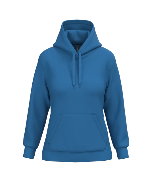 K473 - Eco damessweater met capuchon Light Royal Blue
