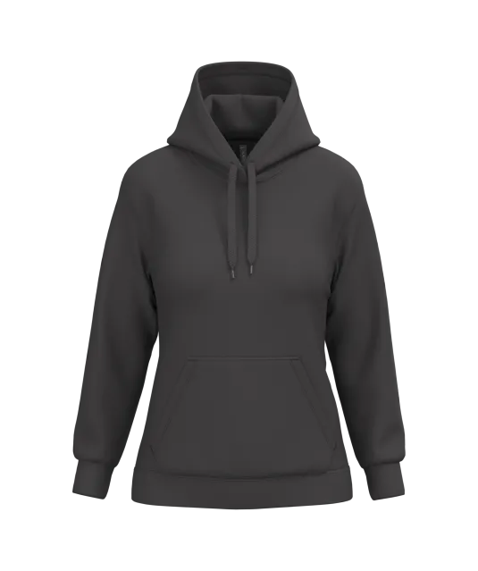 K473 - Eco damessweater met capuchon Dark Grey