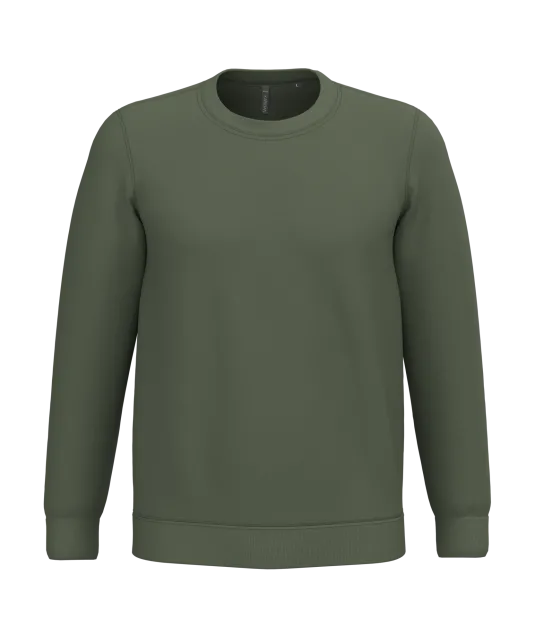 K474 - Sweater ronde hals Caper Green