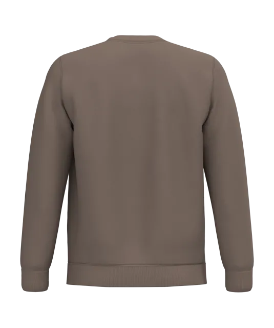 K474 - Sweater ronde hals Moka Brown