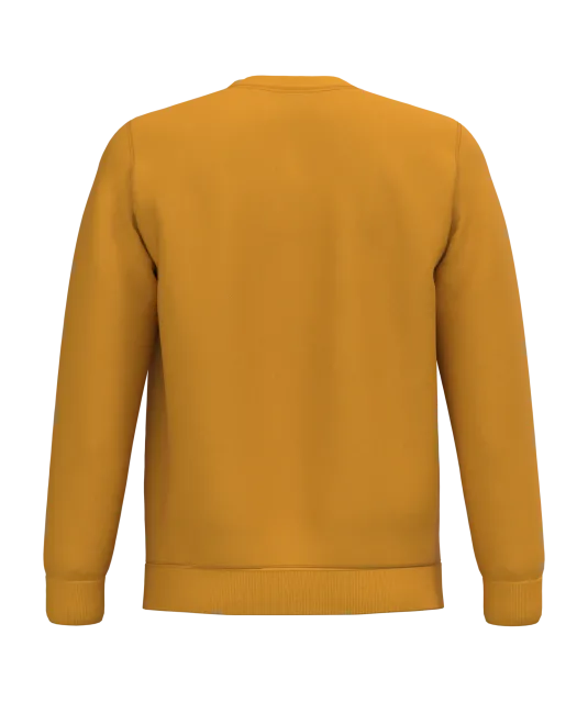 K474 - Sweater ronde hals Dark Mustard
