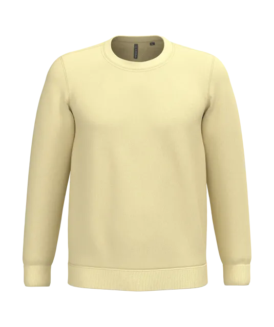 K474 - Sweater ronde hals Straw Yellow