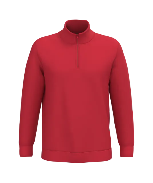 K478 - Sweater met ritskraag Red