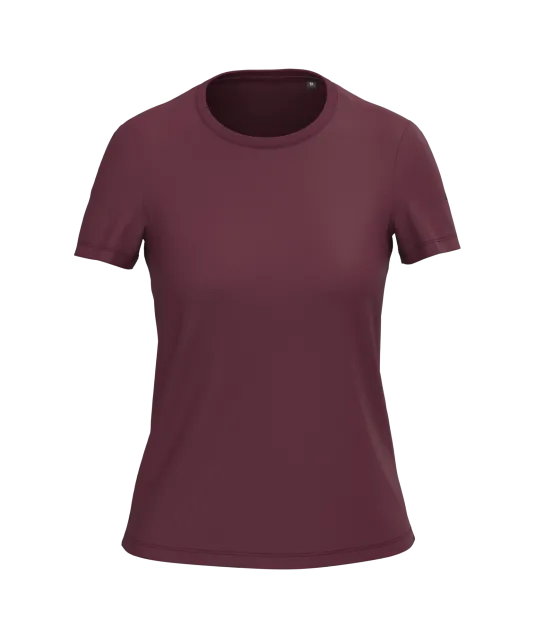 K3026IC - Dames-t-shirt BIO150IC ronde hals Wine