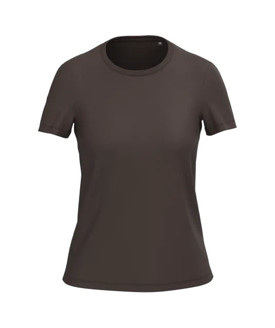 K3026IC - Dames-t-shirt BIO150IC ronde hals Chocolate