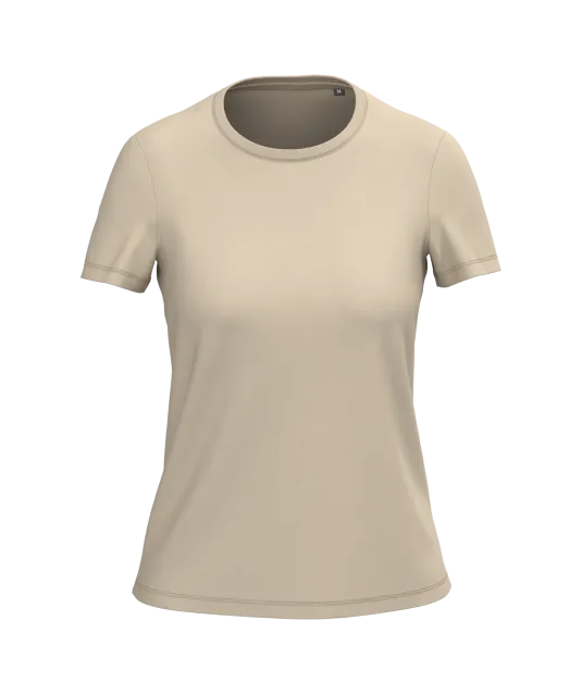 K3026IC - Dames-t-shirt BIO150IC ronde hals Light Sand