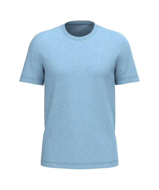 K3032IC - Uniseks t-shirt met ronde hals Bio190IC Cloudy blue heather
