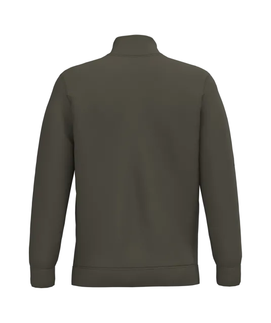 K478 - Sweater met ritskraag Dark Khaki