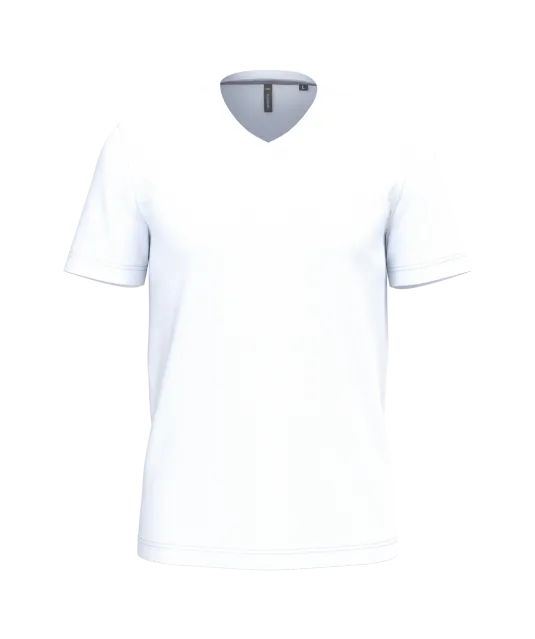K357 - T-shirt V-hals korte mouwen White