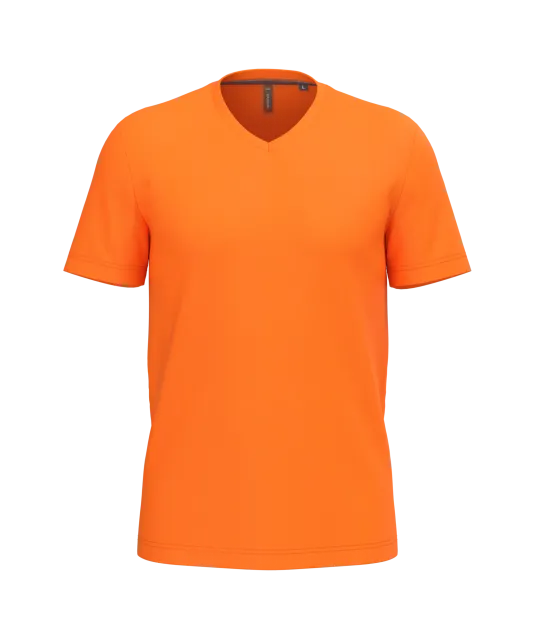 K357 - T-shirt V-hals korte mouwen Orange