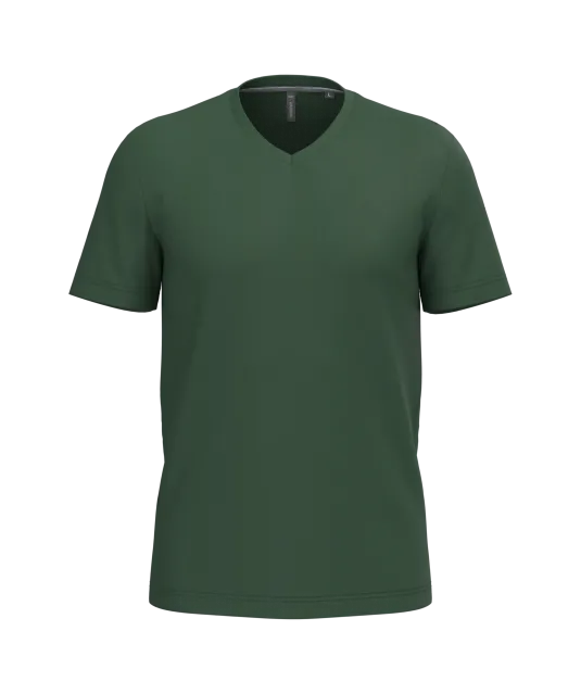 K357 - T-shirt V-hals korte mouwen Forest Green