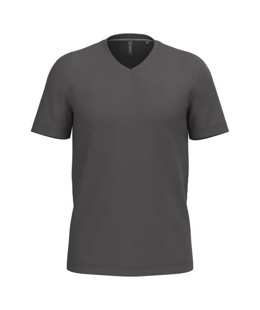 K357 - T-shirt V-hals korte mouwen Dark Grey