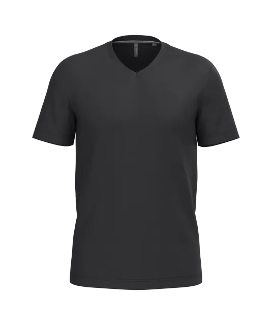 K357 - T-shirt V-hals korte mouwen Black