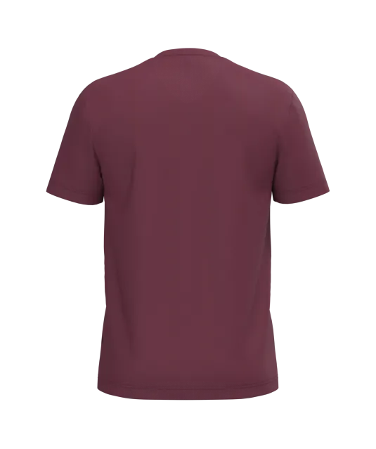 K357 - T-shirt V-hals korte mouwen Wine
