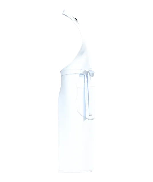 K8007 - Schort met zak van biologisch katoen White
