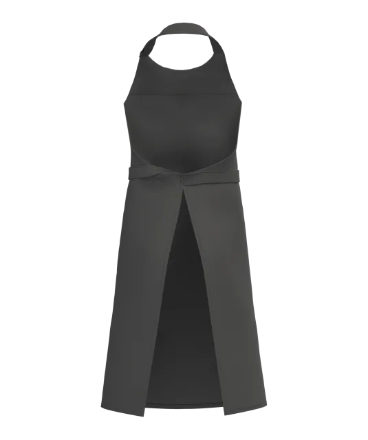 K8007 - Schort met zak van biologisch katoen Dark Grey