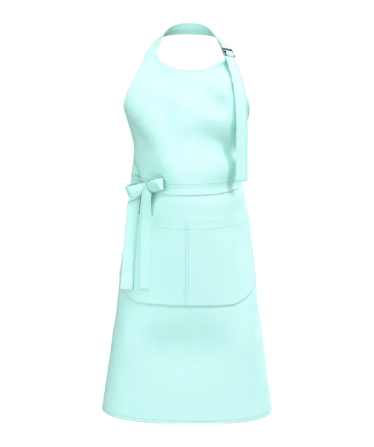 K8007 - Schort met zak van biologisch katoen Ice Mint