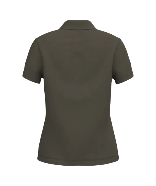 K255 - Piqué-damespolo korte mouwen Dark Khaki