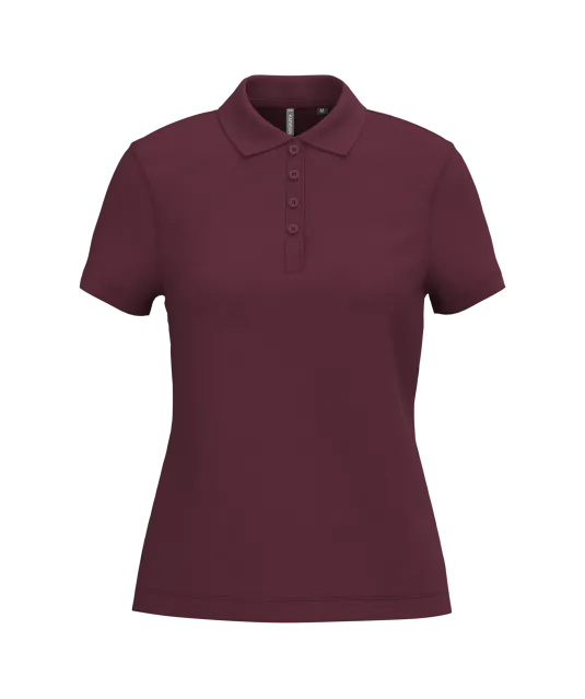 K255 - Piqué-damespolo korte mouwen Wine