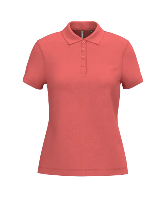 K255 - Piqué-damespolo korte mouwen True Coral