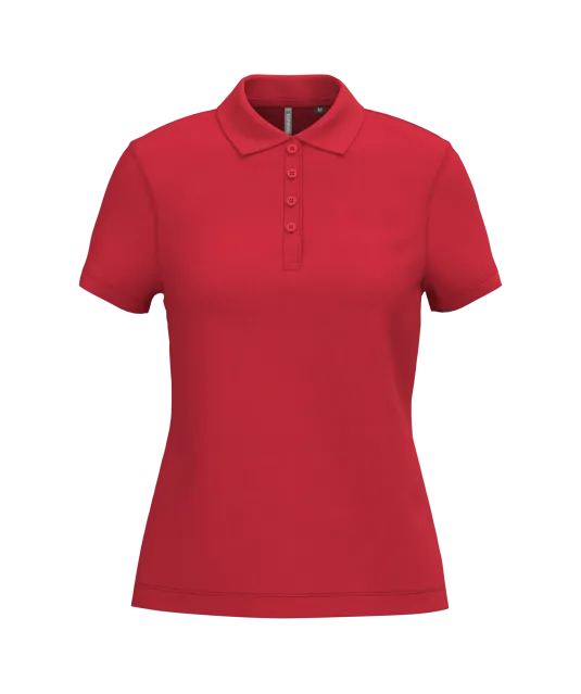 K255 - Piqué-damespolo korte mouwen Red