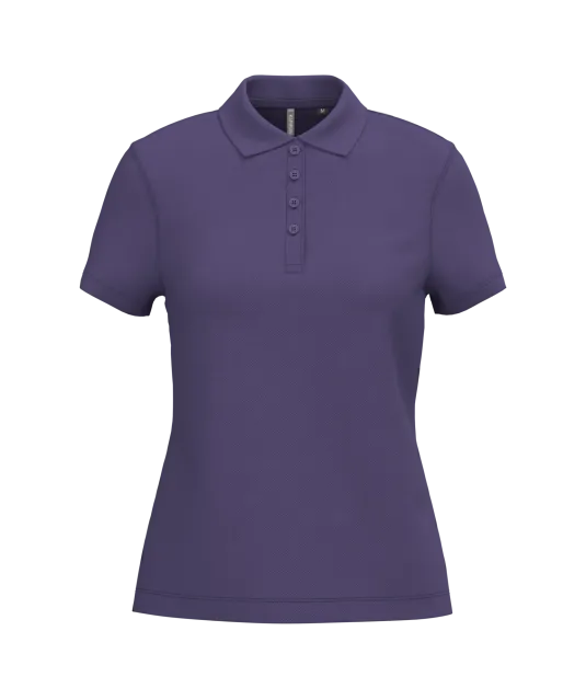 K255 - Piqué-damespolo korte mouwen Purple