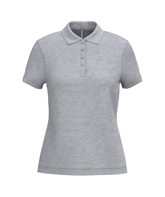 K255 - Piqué-damespolo korte mouwen Oxford Grey