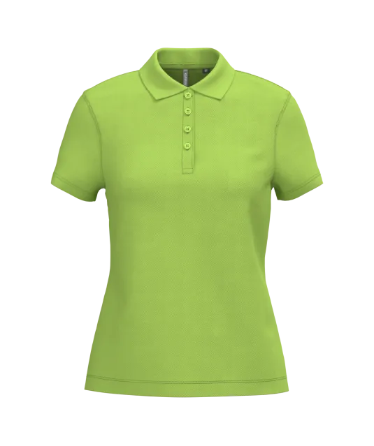 K255 - Piqué-damespolo korte mouwen Lime