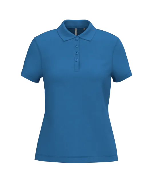 K255 - Piqué-damespolo korte mouwen Light Royal Blue