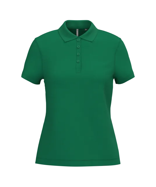 K255 - Piqué-damespolo korte mouwen Kelly Green