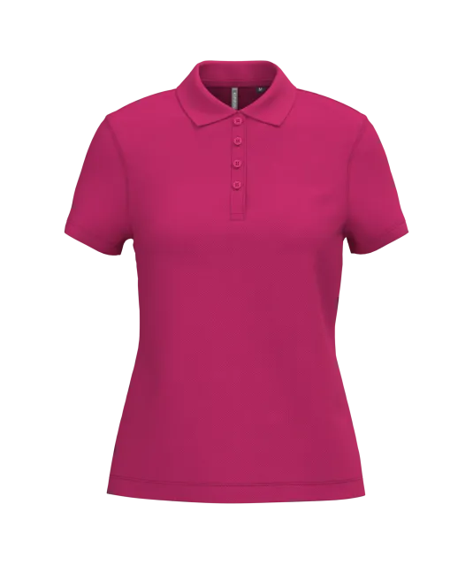 K255 - Piqué-damespolo korte mouwen Fuchsia