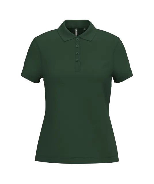 K255 - Piqué-damespolo korte mouwen Forest Green