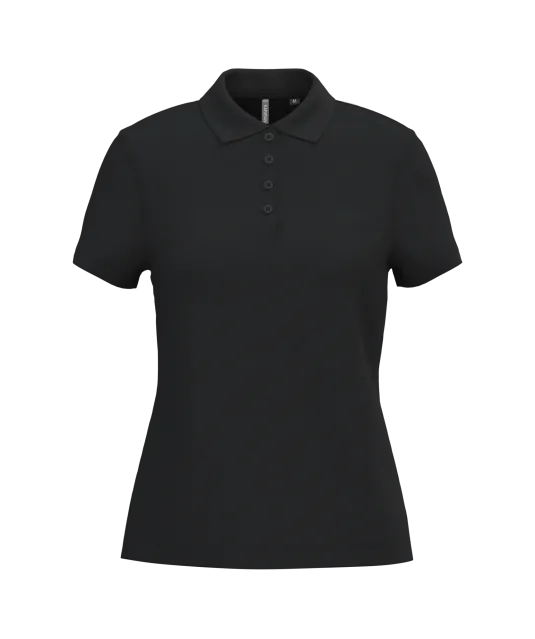 K255 - Piqué-damespolo korte mouwen Black