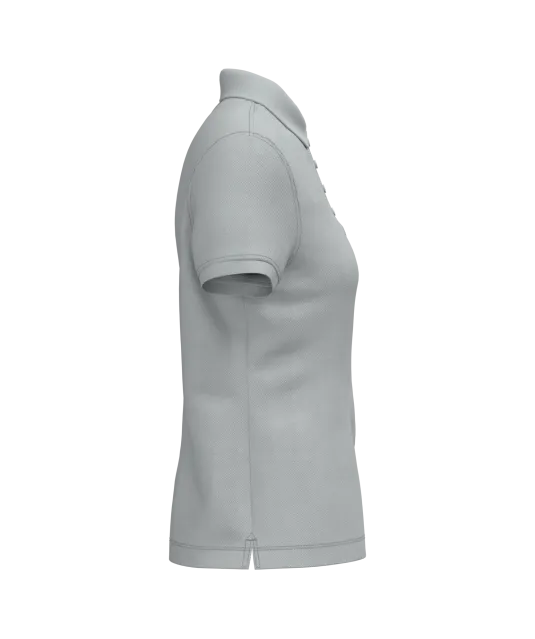 K255 - Piqué-damespolo korte mouwen Snow Grey