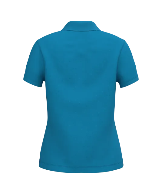 K255 - Piqué-damespolo korte mouwen Tropical Blue